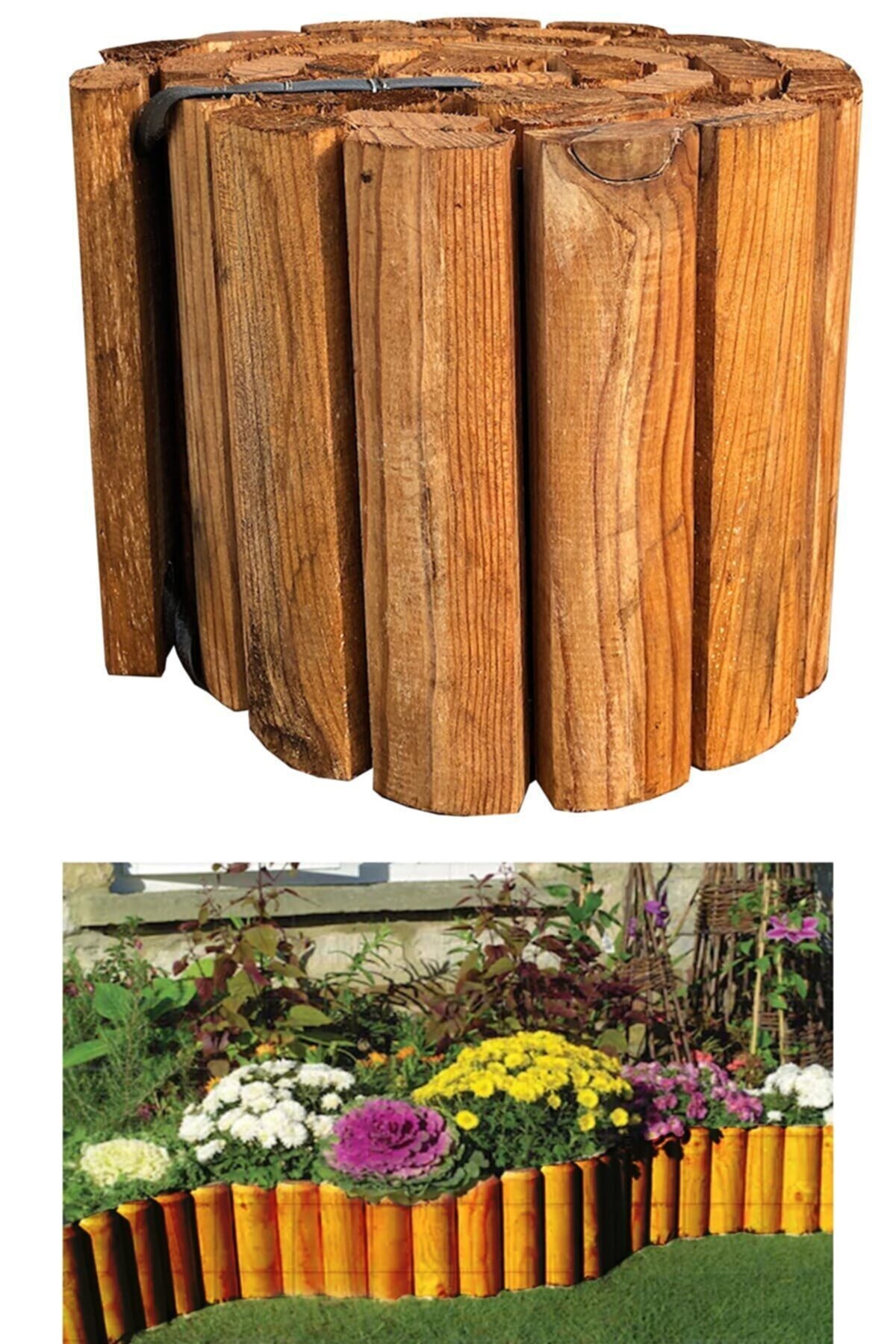 pinoxi Ahşap Bahçe Çiti Bahçe Bordür 20x150 Cm